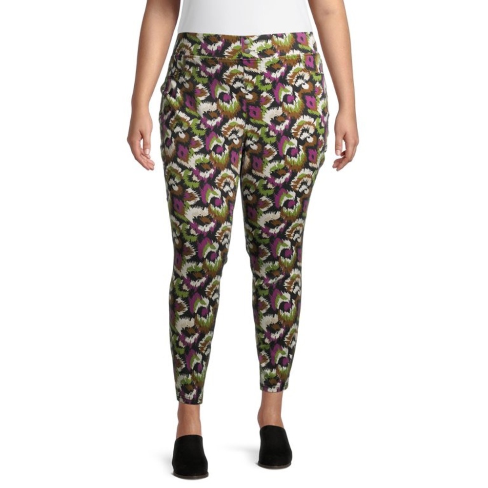 🆕 Terra & Sky Womens Plus Size Pull On Mid Rise Jeggings